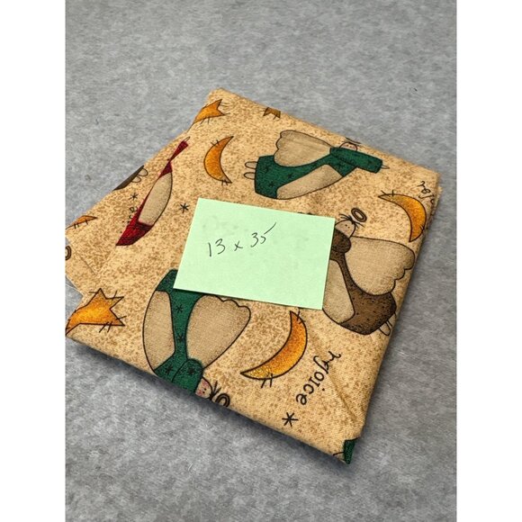 Angelic Fabric Cotton Quilting Material 13" x 35" Button Designs by Chori SSI - Picture 4 of 5